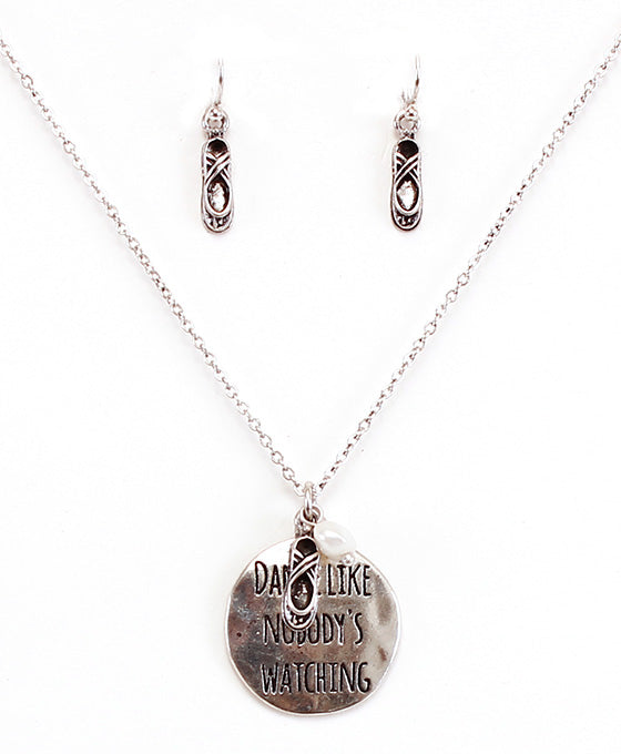 DANCE LIKE NOBODYS WATCHING Necklace Set