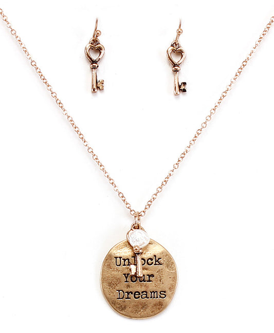 UNLOCK YOUR DREAMS Necklace Set