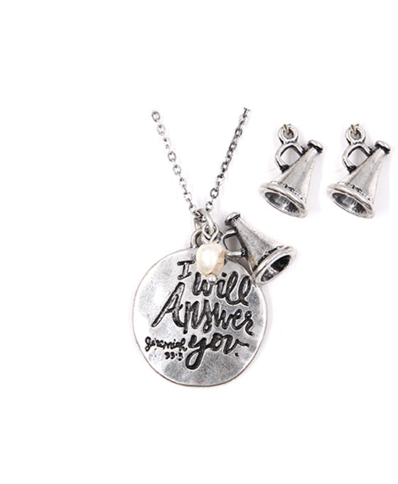 Message Necklace Set - I WILL ANSWER YOU