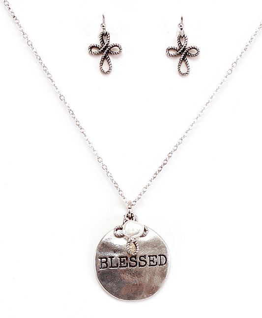 BLESSED Necklace Set