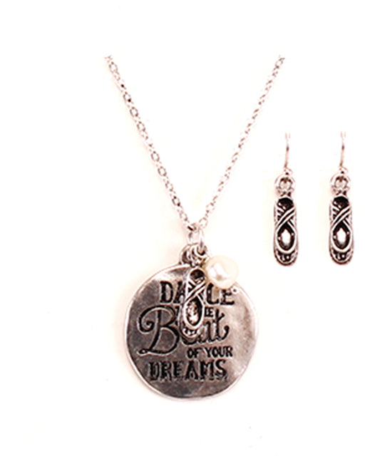 Message Necklace Set - DANCE TO THE BEAT