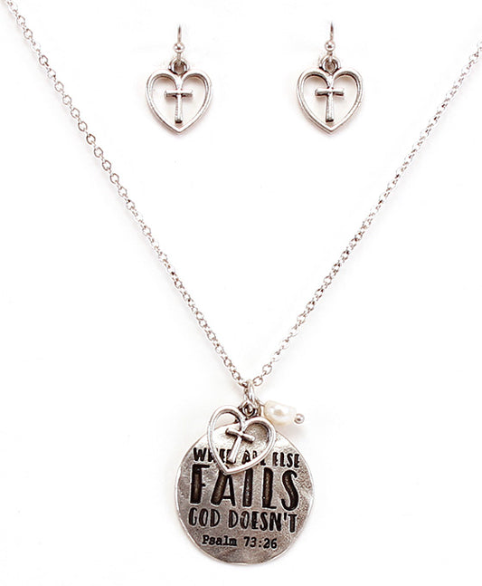 WHEN ALL ELSE FAILS Necklace Set