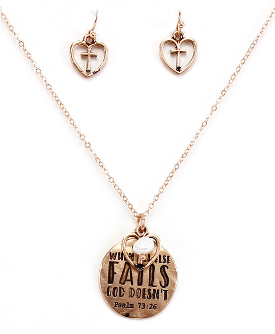 WHEN ALL ELSE FAILS Necklace Set