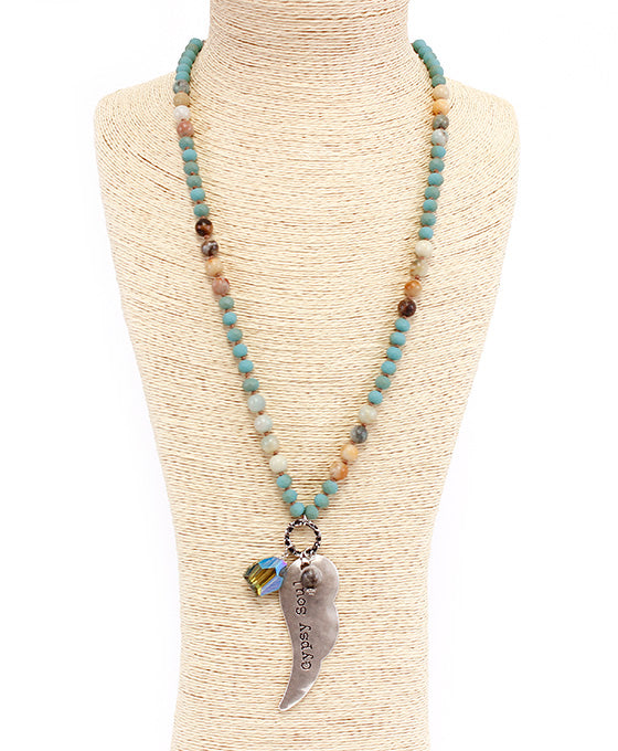 GYPSY SOUL Semi Stone Necklace Set