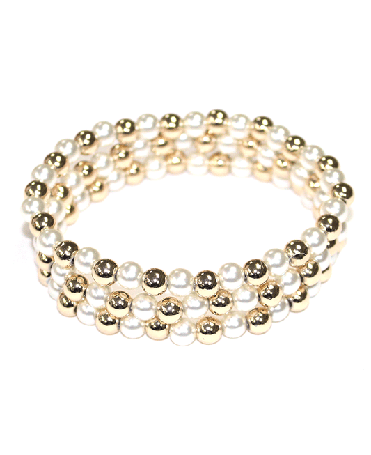 6mm Pearl & CCB Bracelet