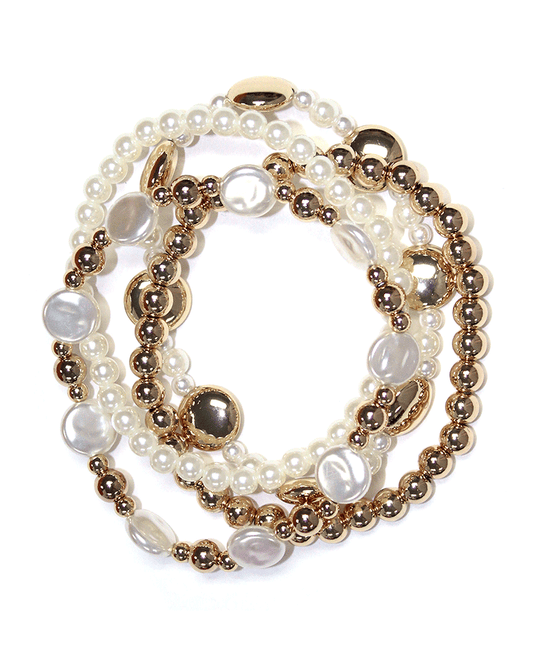 Multi Pearl & CCB Bracelet