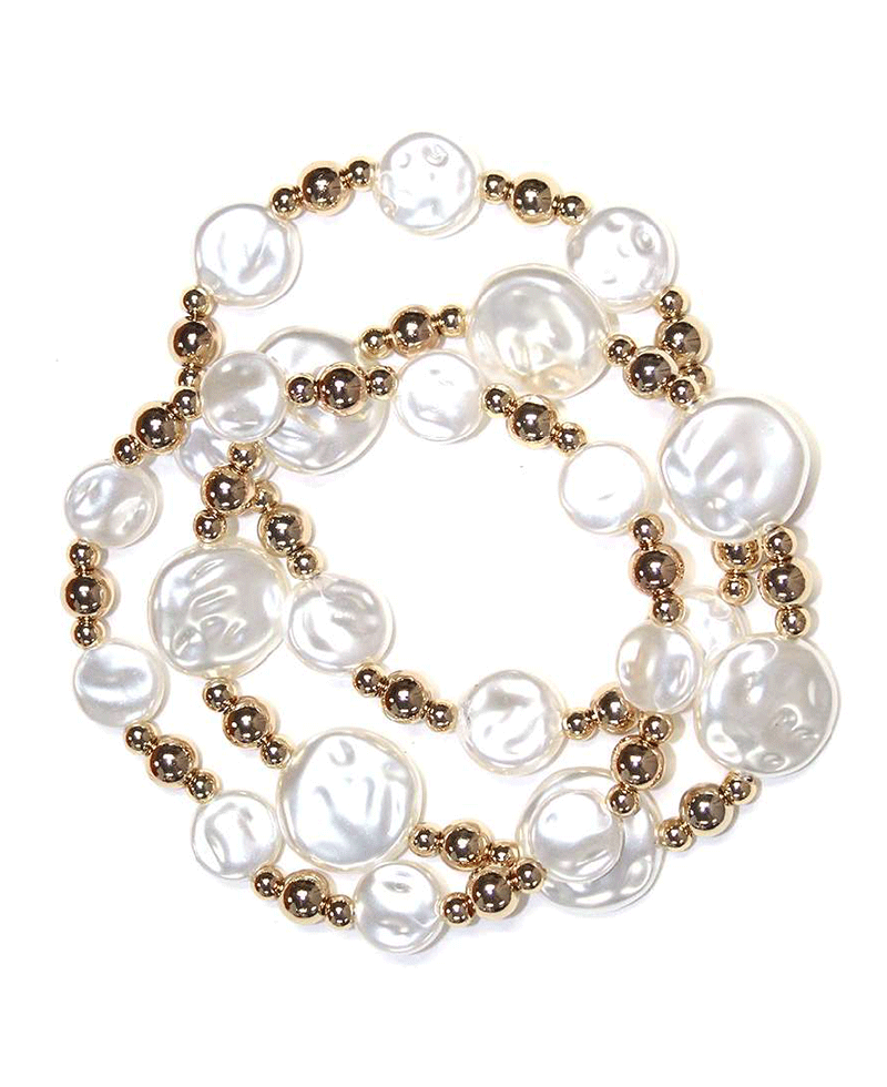 Multi Pearl & CCB Bracelet