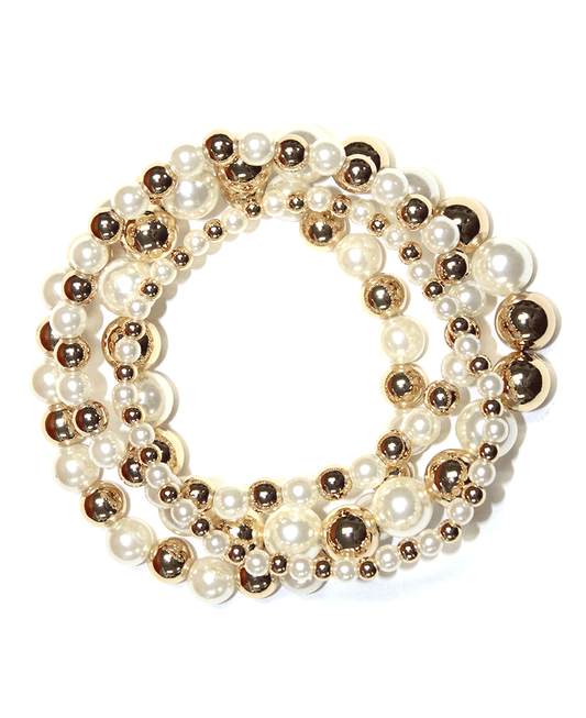 Multi Pearl & CCB Bracelet