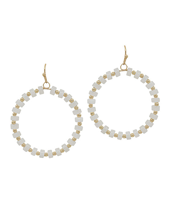 Natural Stone Round Shape Earring