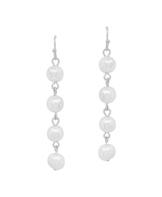 8mm Fresh Water Pearl 4 Drop Earring