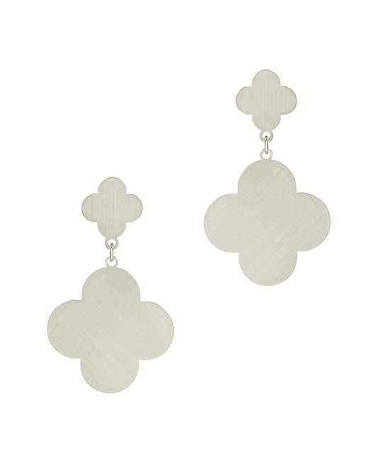 Metal Clover Post Earring