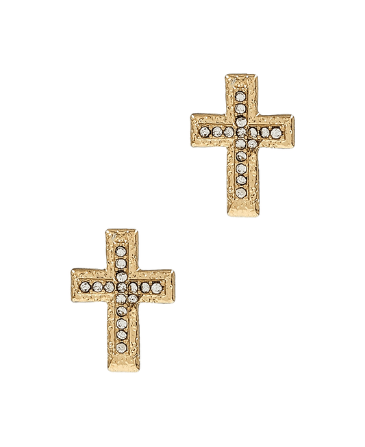 Cross Post Earring