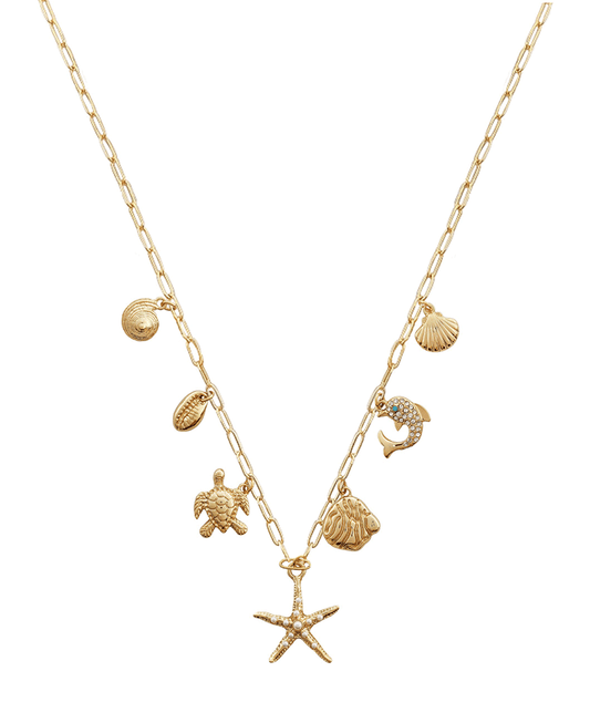 Sea Life Charm Short Necklace