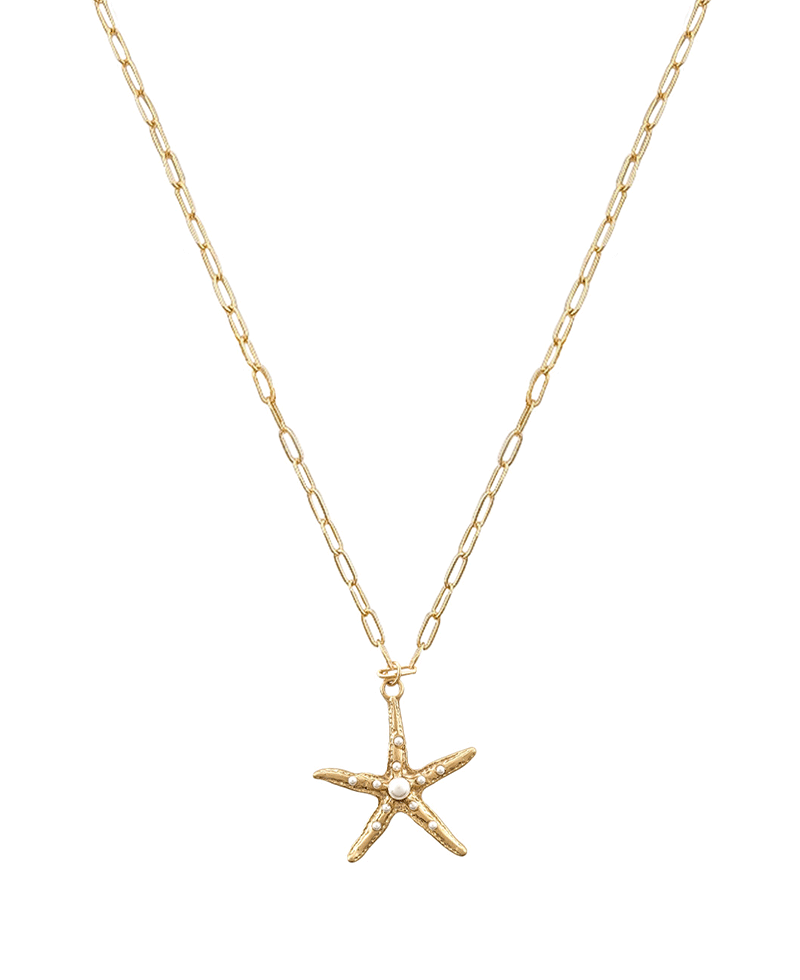 Starfish Pendant Short Necklace