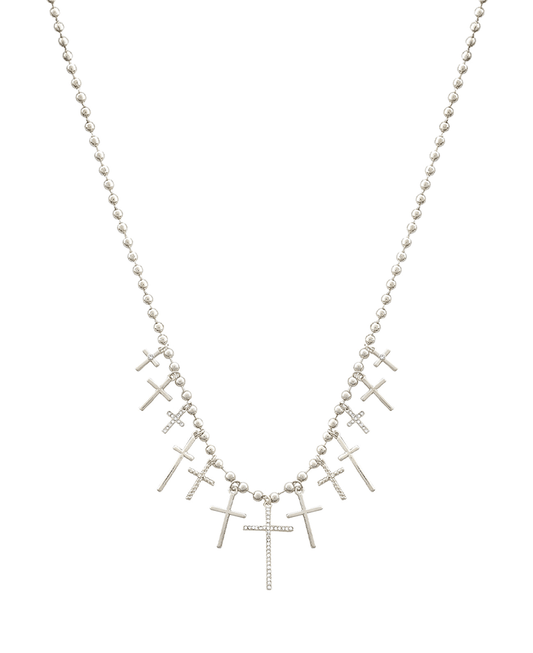 Multi Cross Short Necklace