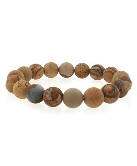 10mm Frost Genuine Stone Bracelet