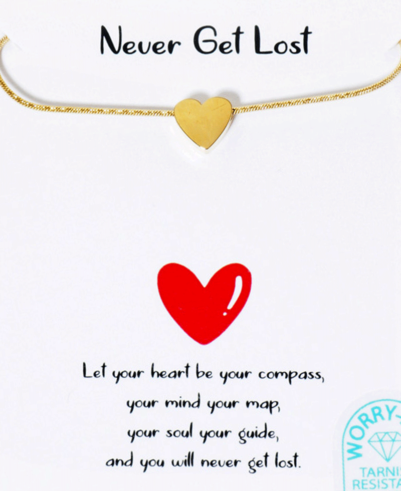 Heart Necklace - Water Resistant