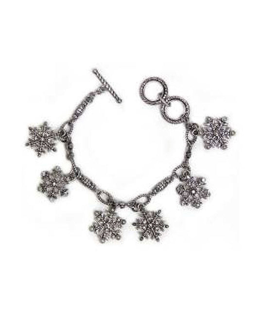 Snowflake Christmas Toggle Bracelet